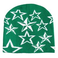 Venta al por mayor personalizada Jacquard Knit Beanies Logotipo personalizado Adulto Algodón/Lana Toque Sombreros Bonnet Y2K Unisex Carácter Transpirable