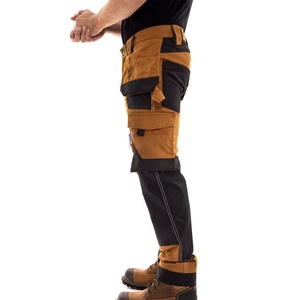 Hi Viz, ropa de trabajo de alta visibilidad para hombres, pantalones para exteriores, Patchwork, duradero, ligero, poliéster, algodón, múltiples bolsillos, ropa de calle para hombres - Product Image 3