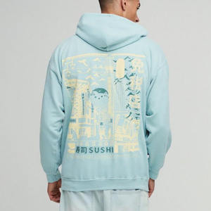 Wholesale Custom Oversized Print Graphic Washed Hoodies Men Breathable Men's Hoodies Cotton Blended Basics Latest Design - Product Image 6