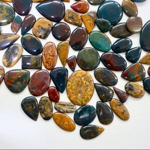 Cabujón de piedras preciosas de cuarzo natural de lujo al por mayor, piedras extraídas de tierra con envoltorios de alambre sueltos de lujo - Product Image 2