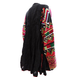 Amazing New Floor-Length Banjara Tribal Dress Vintage Style Red & <b>Black</b> with Custom Logo Eco-Friendly <b>Lace</b> Decoration Beads - Product Image 3