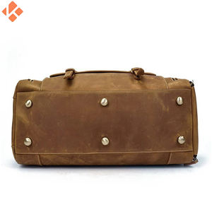 กระเป๋าทรงดัฟเฟิลกระเป๋าเดินทางหนังแท้สำหรับผู้ชายมีโลโก้ตามสั่งหรูหราออกแบบได้ตามต้องการมีขนาดและสี - Product Image 4