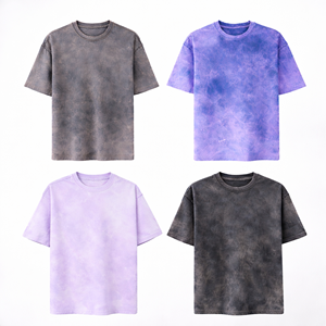 Camiseta Unisex de Gran Tamaño con Hombros Caídos, Estilo Urbano, Cuello Redondo, Lisa, de Alta Calidad, 230 GSM, Personalizable al por Mayor - Product Image 1