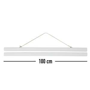 Bandes magnétiques en plastique blanc pour affiches, paire de 100 cm de long, pour l'affichage d'affiches - Product Image 5