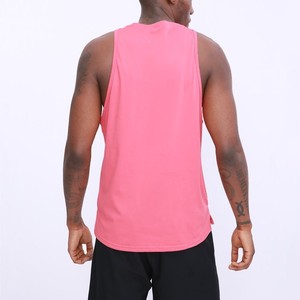 Débardeur d'entraînement sans manches personnalisé vierge pour hommes avec impression de chute musculaire et emmanchure - Product Image 2