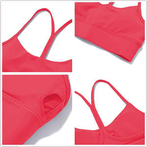 Soutien-gorge de sport à maintien élevé, logo frontal moyen, antibactérien, pour sculpter et façonner, respirant, extensible dans quatre directions, contrôle du contour, entraînement - Product Image 2