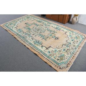 Alfombra de 5.3x9.4 pies, Alfombra Vintage, Alfombra Oriental de Lana Azul Turca - Product Image 2