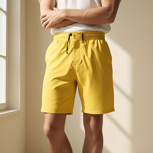 Pantalones cortos de playa de verano para hombre, pantalones cortos de natación con bolsillo en la cintura con cordón alto, ropa de gimnasio de primavera para hombre, pantalones cortos de Fitness para hombre - Product Image 5
