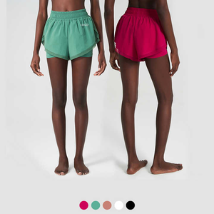 Femmes décontracté Gym Yoga Tennis porter taille haute Flowy Biker Shorts séchage rapide respirant jeunesse taille adulte pour les sports d'entraînement - Product Image 6