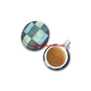 Dessous de verre en bois personnalisé indien du meilleur produit de qualité design avec matériau en résine de taille différente pour la décoration de la maison et de la table - Product Image 3