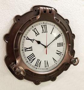 Antique 15 Inch Nautical <b>Wall</b> <b>Clock</b> <b>Vintage</b> Maritime Style Decorative <b>Wall</b> <b>Clock</b> - Product Image 5