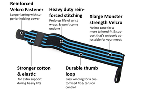 Ajuste, muñequeras de neopreno personalizadas transpirables, bandas de mano ajustables para entrenamiento cruzado, levantamiento de pesas elástico, levantamiento de pesas - Product Image 6