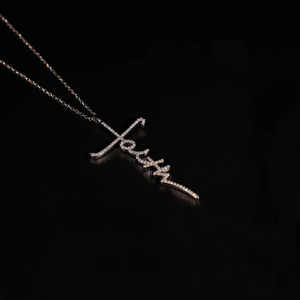 Colgante de diamantes de Hip Hop personalizable de claridad VVS cultivado en laboratorio de 14K Unisex con diseño de letras de moda joyería sobresaliente - Product Image 5