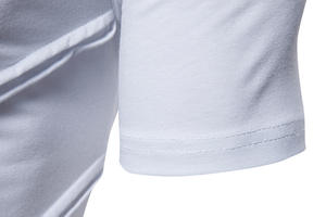 T-shirts en coton 100% tricotés formels en gros, respirants, coupe-vent, impression personnalisée, sérigraphie, haute qualité - Product Image 5