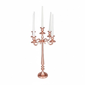 Candelabro Antiguo de Metal Negro Grande de Aluminio con 5 Brazos para Decoración de Mesa en Bodas, Eventos y Fiestas en el Hogar - Product Image 5