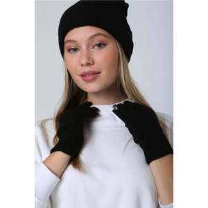 Guanti unisex neri in maglia Eld01 - Neri - Product Image 5