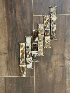 Bracelet de montre occidental en cuir de vachette Offre Spéciale bracelet de montre en cuir véritable brun noir accessoires de bracelet de montre pour hommes et femmes - Product Image 2