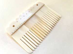 Bone <b>Hair</b> <b>Comb</b> With Stylish Horn Handle Customizable Size for Home Travel Use for Hotels Logo Design - Product Image 2