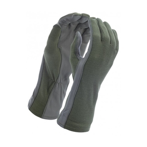 Guantes de piloto de tela tejida de cuero y aramida resistentes a altas temperaturas y personalizados - Product Image 3