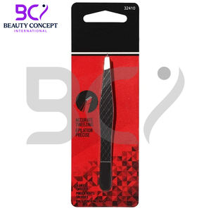 Pinzas para cejas duraderas con punta inclinada de una pieza de Color negro, recién llegado, pinzas para cejas suaves - Product Image 6
