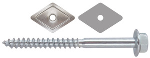 Vite Mordente Zincata Per Legno Te Con Rondella Mm. 6x120 - Product Image 1