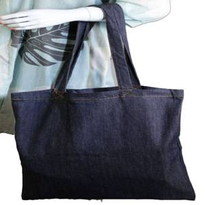 Sac fourre-tout en toile de coton biologique extra-large écologique robuste et facile à manipuler supermarché épicerie plage logo personnalisé recyclé - Product Image 1