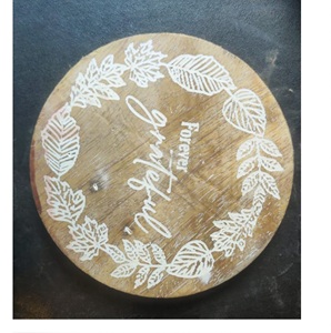 Juego de posavasos de piedra redonda de estilo clásico Material personalizado para cocina Hecho en India - Product Image 4