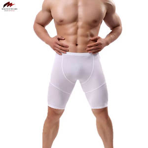 Short de compression décontracté grande taille pour hommes, séchage rapide, respirant, vêtements de sport personnalisables, couleur unie, prix de gros, teint en couleur unie - Product Image 4