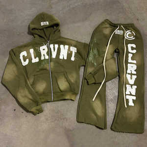 Top Trending Men's <b>Winter</b> Collection Streetwear Tracksuit Custom Embroidered Patch Design Customized Logo High Quality - Product Image 3