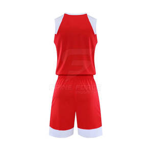 Short d'uniforme de basket-ball à séchage rapide pour hommes Ensemble respirant de bonne qualité Uniforme d'équipe à manches - Product Image 2