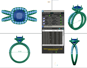 Anillo de diamante con corte de cojín de moissanita de 2,23mm, joyería fina de 5,14 gramos para fiesta de boda o aniversario, certificado IGI - Product Image 3