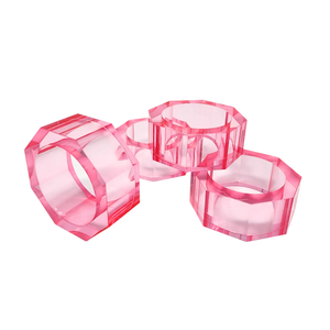 Anillo de servilleta de acrílico de embalaje personalizado en color rojo de Venta caliente para el tamaño personalizado al mejor precio - Product Image 2