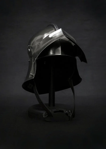 Trending Design Handcrafted Metal Armor Helmet For Larp Battles Giving Realistic Protection And Classic Warrior <b>Aesthetic</b> - Product Image 2