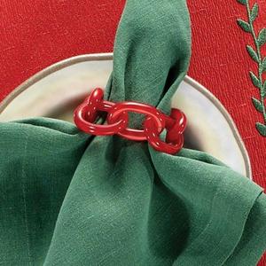 Ronds de serviette en résine de qualité supérieure avec des motifs abstraits colorés et idéaux pour les tables à manger artistiques et modernes - Product Image 3