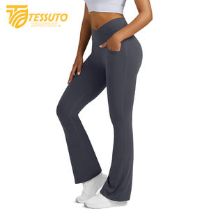 Short de course taille haute en coton/polyester pour femmes pour femmes Fitness Sports Yoga Pantalon avec doublure intérieure Séchage rapide - Product Image 1