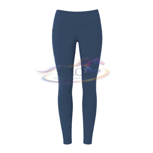 Leggings d'équitation techniques à grip intégral en silicone, taille haute, extensibles, durables, vêtements de performance, usine OEM - Product Image 2