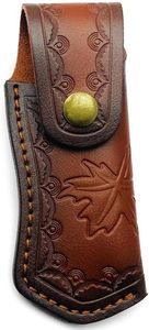 OEM/ODM étui en cuir marron vintage pour couteaux pliants housse de couteau de transport ceinture sac à outils de poche pliable livraison directe disponible - Product Image 3