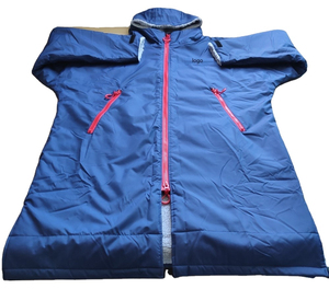 Parka de bain d'hiver imperméable avec logo personnalisé Robe à langer doublée polaire coupe-vent-Respirante et séchage rapide - Product Image 2