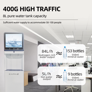 Distributeur d'eau riche en hydrogène électrique de comptoir commercial Osmose inverse 2000ppb Chaud Froid Acier inoxydable pour usage domestique - Product Image 6