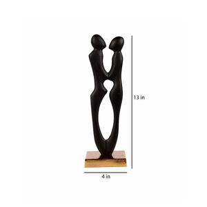 Sculpture humaine en argent avec anneau en bois Top vente et haute qualité - Product Image 6
