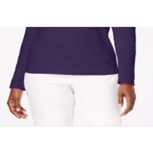 Canotta da Donna Karen Scott in Cotone Viola con Scollo Rotondo, Lavorazione a Nido d'Ape, Taglia Unica per Palestra, Opzioni Logo Personalizzato - Product Image 3