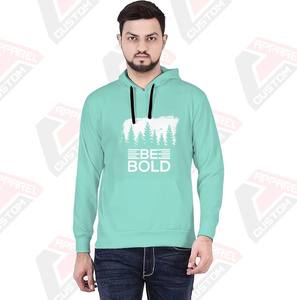 Pull à capuche pour hommes de qualité supérieure Ultra confortable et confortable 100% coton brodé teint uni avec impression numérique pour l'hiver - Product Image 1