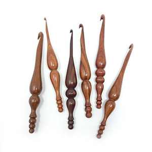 Juego de Agujas de Ganchillo Artesanales de Madera de Palisandro, Herramientas de Ganchillo para Tejer a Mano, Ecológicas y Duraderas - Product Image 5