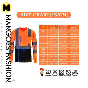 Reflective Safety <b>T</b>-<b>shirts</b> Available in Long Sleeves <b>High</b> Visibility Heavy-duty Type R Class 2 Reflective Safety <b>Shirt</b> - Product Image 6