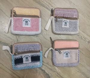Trending Unisex Cotton Hand Pouch Clutch Vintage Style PVC <b>Coin</b> <b>Purses</b> with Zipper String Closure for Gifts Promotional Use - Product Image 1
