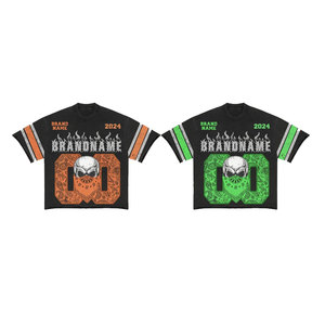 Precio barato, entrega rápida, diseño básico, impresión de la camiseta de gran tamaño, Hip Hop, fabricante al por mayor, Boxy Terry camiseta - Product Image 6