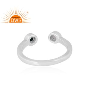 Best Selling Fine 925 Sterling Silver Natural Arizona Turquoise & White <b>Moon</b> Stone Gemstone <b>Ring</b> Custom Jewelry Manufacturer - Product Image 2