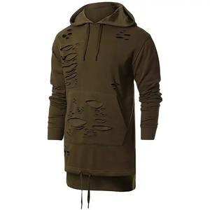 Vente en gros 3d Puff Imprimé Personnalisé Distressed Broderie Hoodies Unisex Plain Pullover Heavy Weight Creen Printed Hoodies - Product Image 3