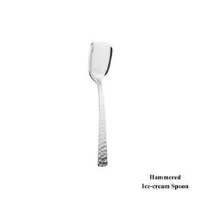 Ensemble de couverts en acier inoxydable martelé 14g 14 SWG Moderne Martelé Cuillère Fourchette Couteau Couverts pour dîner - Product Image 5