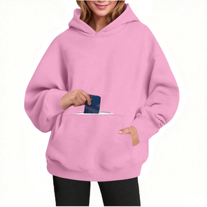 Sudaderas con Capucha Extra Grandes para Mujer, Lisas, Personalizadas, de Alta Calidad, Hombros Caídos, Ajuste Holgado, Cómodas, 480 GSM - Product Image 5